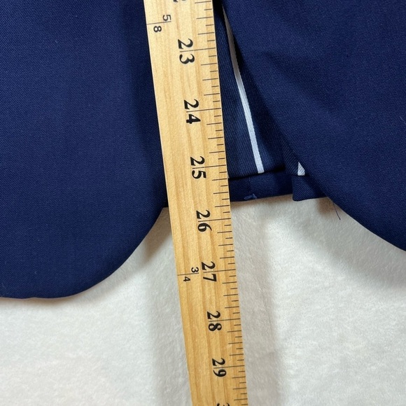 Ralph Lauren Black Label Women’s Size 8 Blazer Navy Single Button Vented Coat - Picture 14 of 15